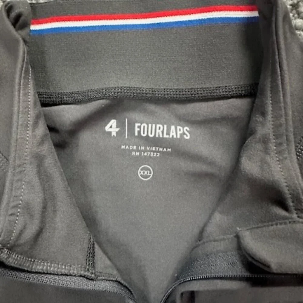 FourLaps Venture Quarter-Zip Pullover in Charcoal Color - Men's Size XL - EUC